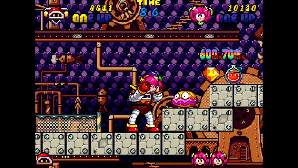 Side scrolling clammy action!