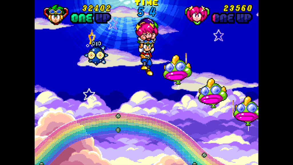 Clockwork Aquario - flying through the sky whilst dodging enemy balloons.